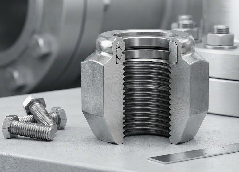 Porcas Autotravantes Industriais de Alta Segurança